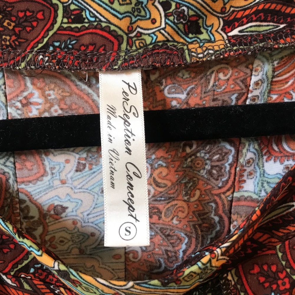 Euc Perseption Concept Psychedelic Midi Dress - image 5